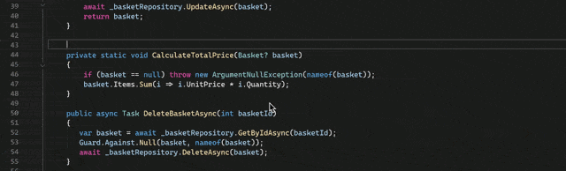 GIF of the doc comments Ambient AI prototype in action.
